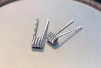 Fused Clapton Нерж+Нихром (2x0.5+0.1 3мм 4витка) готовый койл 1шт