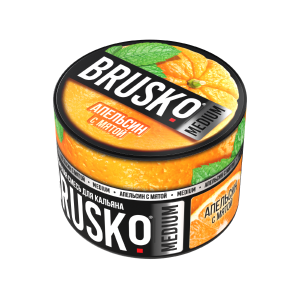 Табак Brusko Medium, 50гр "Апельсин с мятой"