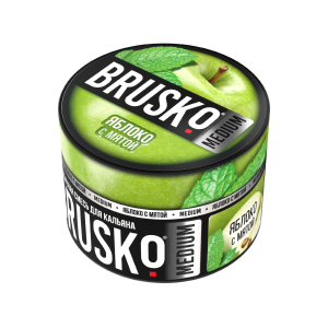 Табак Brusko Medium, 50гр "Яблоко с мятой"