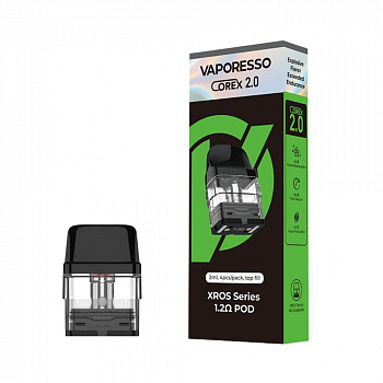 Картридж Vaporesso XROS Corex 2.0 1.2 ohm Top Filling 2мл 1шт/4уп