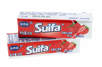 Жевательная резинка "Суифа" Клубника 25гр 1шт/20уп