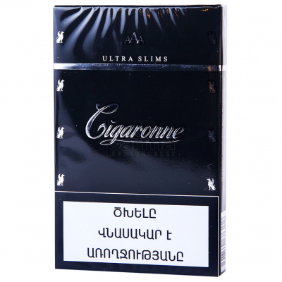 Сигареты CIGARONNE Ultra Slims Black