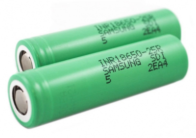 Samsung 25R 2500mAh 20A, 18650 аккумулятор