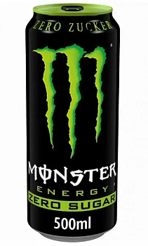 Напиток MONSTER ENERGY GREEN ZERO SUGAR 0.5л
