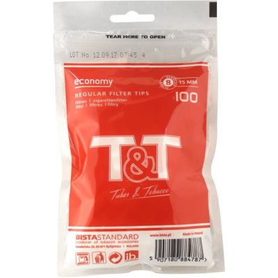 Фильтры T&T Regular 8/15мм 100шт