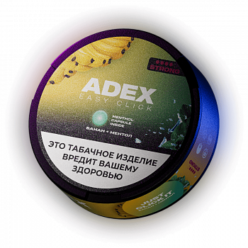 Жевательный табак ADEX CLICK Ultra Strong "Banana / Methol" 9гр